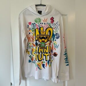 NWT Create 2mrw Men’s Long Sleeve Hoodie Tee - 
No Hand Outs